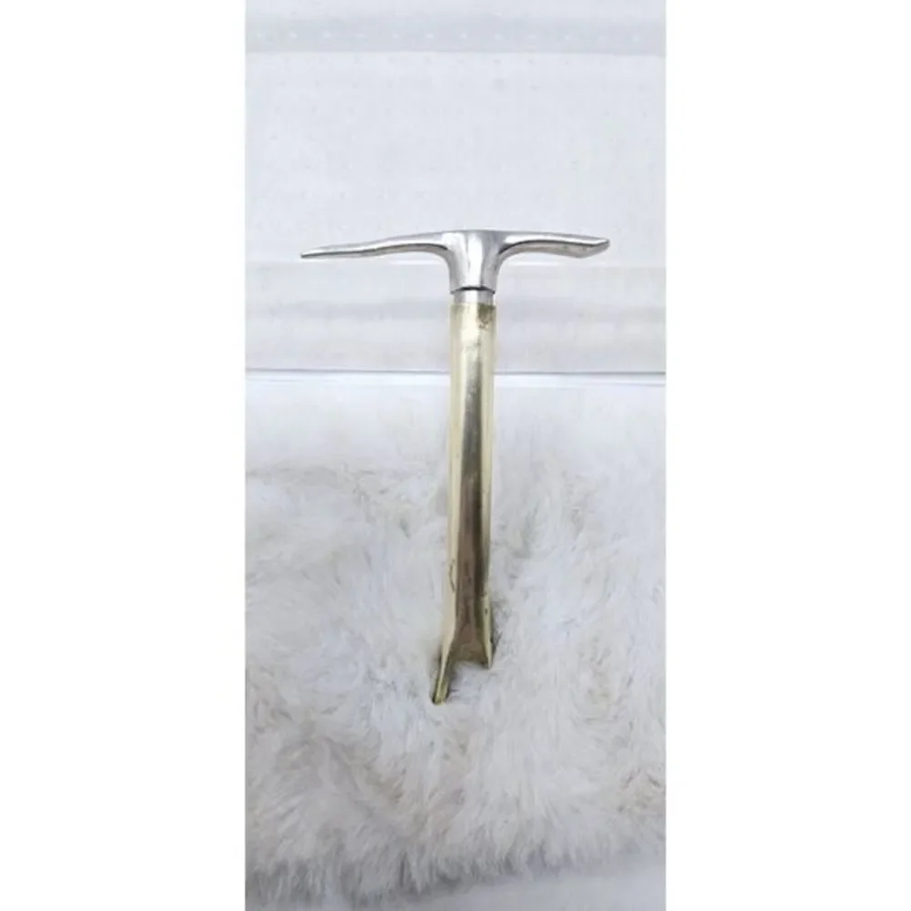 Vintage Marked‎ Eberle Brass Miners Pick Bottle Opener & Corkscrew Bartender